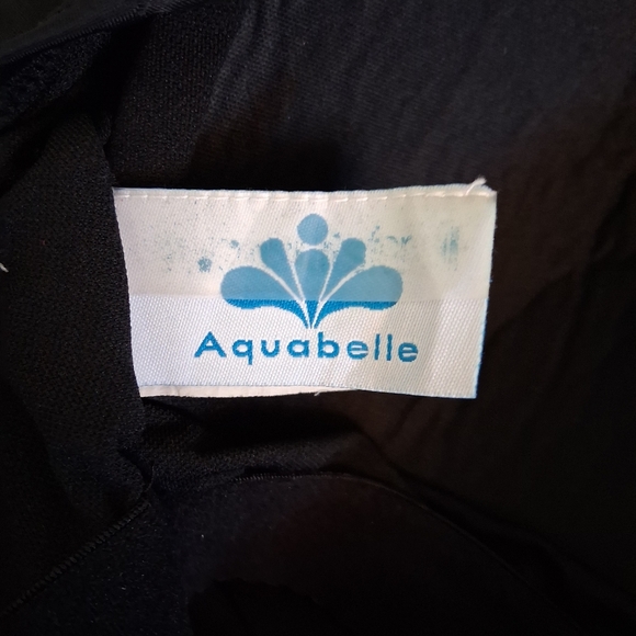 AQUABELLE Black and Blue Women's One-Piece Swimsuit Size 18W - Picture 4 of 11